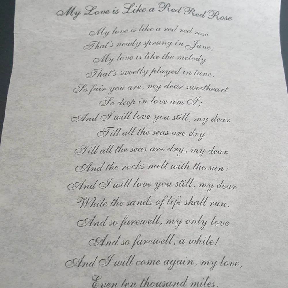 Message in a bottle.  Sweet Valentine...